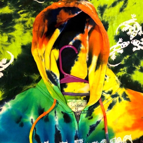 Alternative Dark Tye dye Zip up sweater VNTG - Picture 8 of 8